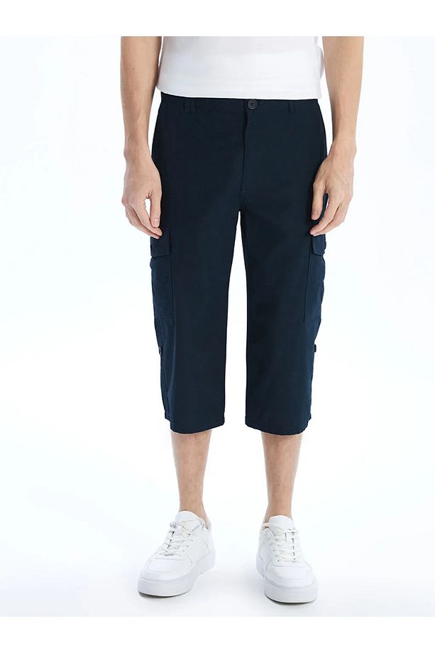 LCWAIKIKI Classic Standart Kalıp Gabardin Erkek Roller Şort - 2