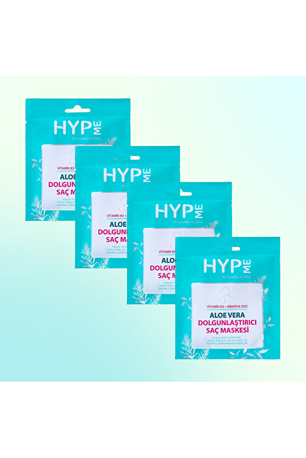 Aloe Vera Plumping Hair Mask 50 ml X 4 Pcs