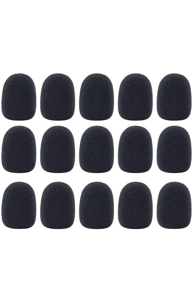 Voarge Küçük Mikrofon Süngeri Mini Boyut, 10 Adet Mini Mikrofon Kılıfı - 1