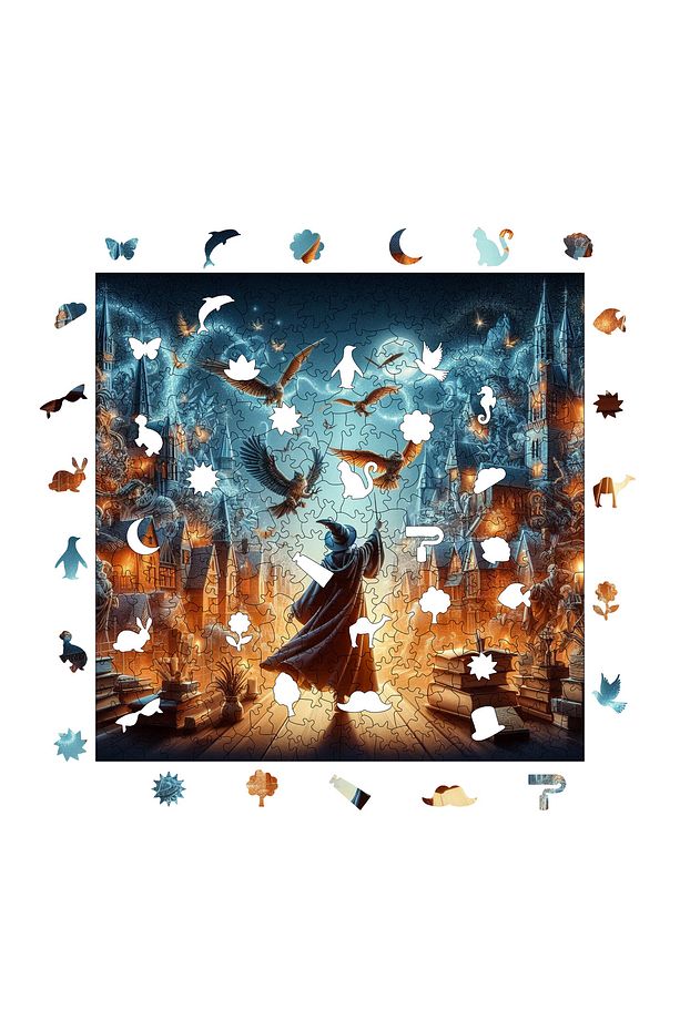 Harry Potter Macerası Ahşap Puzzle Yetişkin Benzersiz Parçalı Yapboz Puzzle Yapıştırıcılı S1-06 - 4