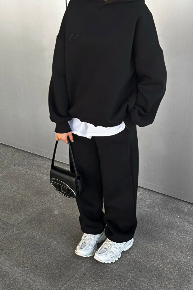 Summer Large Size Comfortable Double Pocket Sweatpants Loose Black Gray