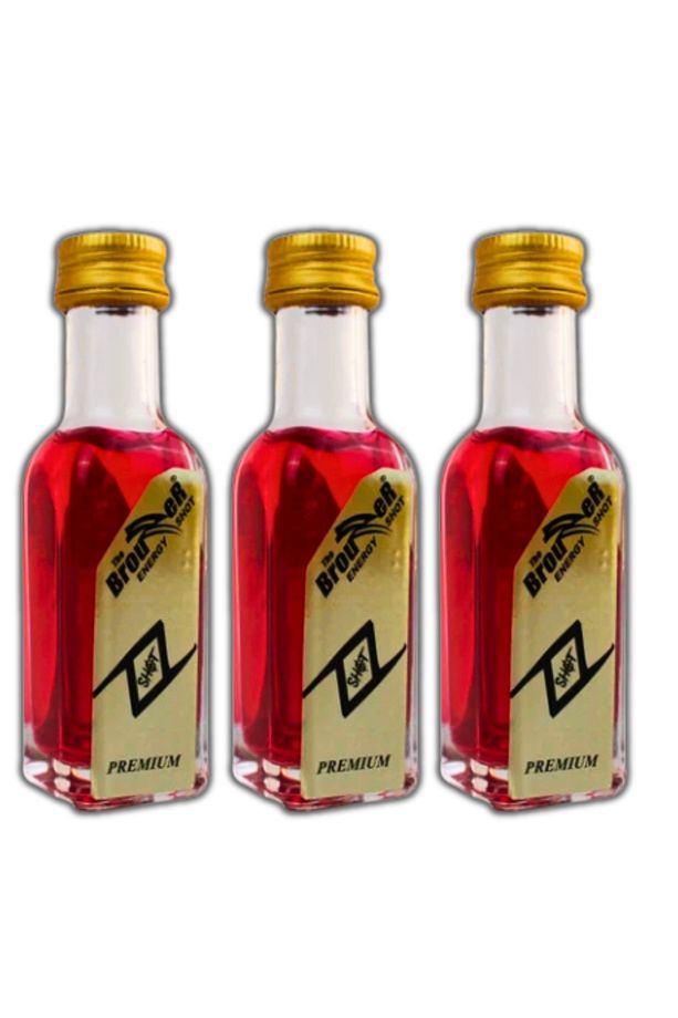 The Brouzzer Shot Içecek 20ML - 3'LÜ EKONOMİK SET Erkekler Için Düşük Kalorili ve Performans Artışı - 3
