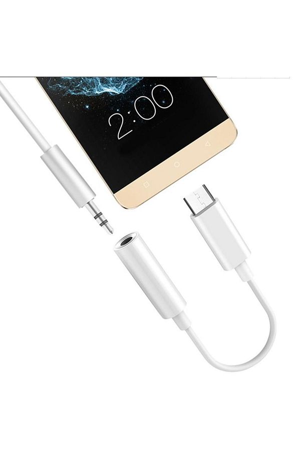 Tip C kulaklık 3,5 mm dönüştürücü Jack Kulaklık AUX Kablo TYPE-C Konektör Apple ve Android Uyumlu - 3