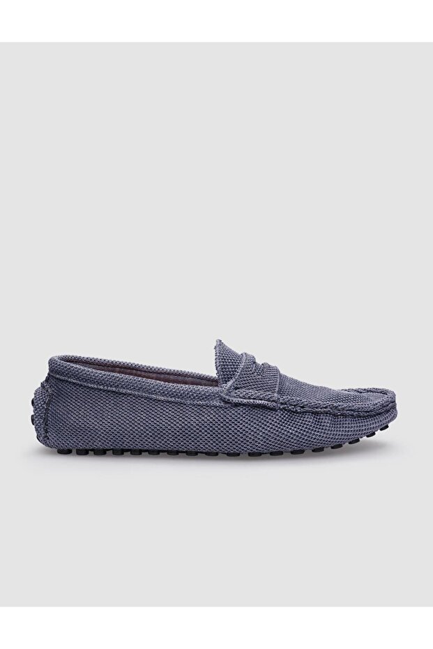 Triko Mavi Erkek Loafer - 1