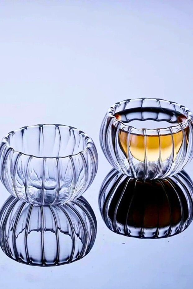 Set of 2 250 ml Double-Walled Coffee Side Mini Turkish Delight Bowls, Dragee, Sugar, Sauce, and Jam Serving Bowls