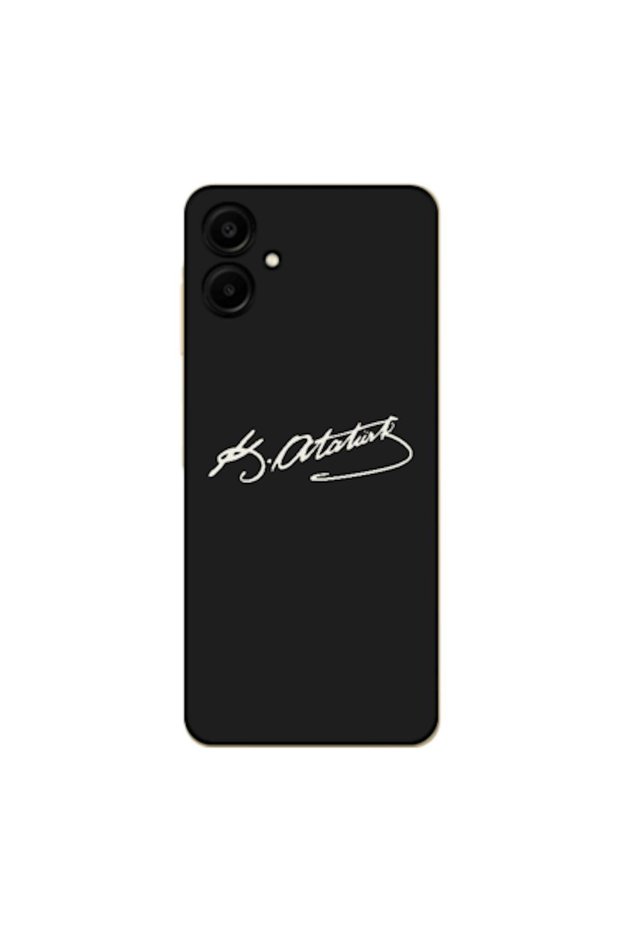 Samsung Galaxy A06 Compatible Case Ataturk Signature Silicone Case (Printed)