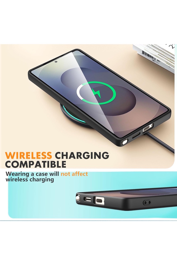 Galaxy S25 Ultra Case with Camera Protection Soft Color Silicone + 9H Screen Protector Glass 2in1 Set - 4