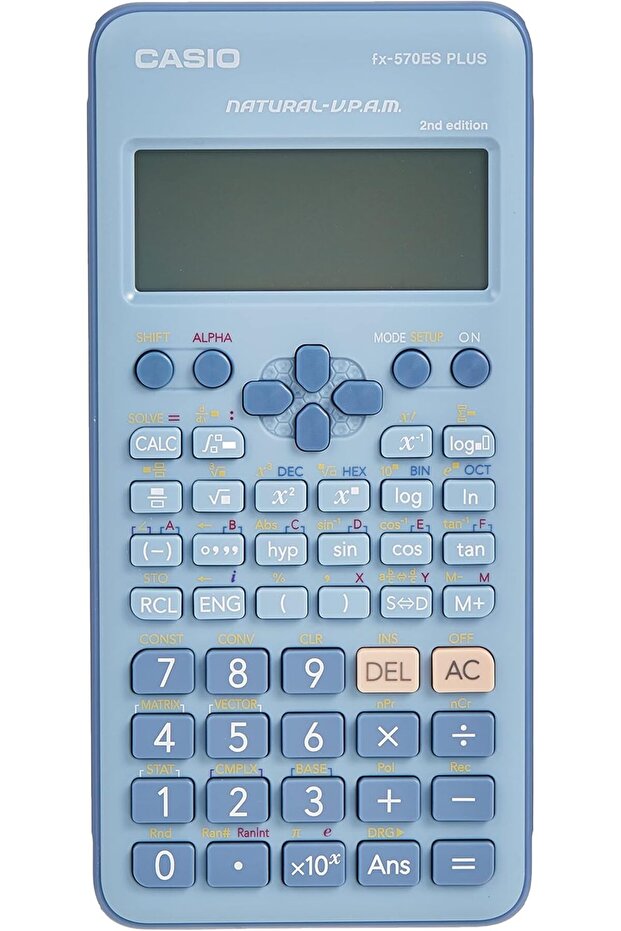 Standard Scientific Calculators Non Programmable 10 + 2 digits 417 Functions Blue Color FX-570