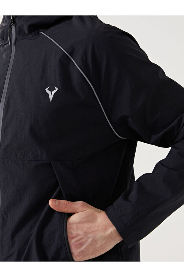 XSIDE ACTIVE Kapüşonlu Uzun Kollu Erkek Fermuarlı Sweatshirt - 3