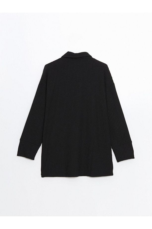 LCWAIKIKI Classic Dokulu Oversize Kadın Gömlek Tunik - 6