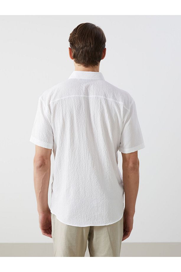 LCW Vision Regular Fit Kısa Kollu Erkek Gömlek - 4