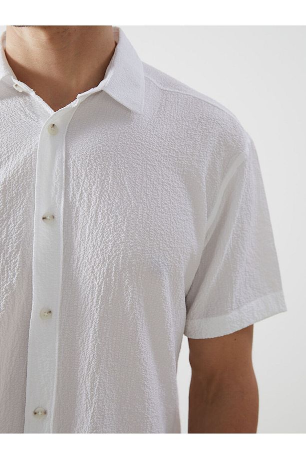 LCW Vision Regular Fit Kısa Kollu Erkek Gömlek - 3