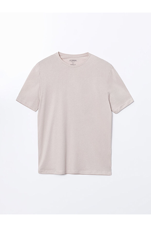 LCWAIKIKI Classic Crew Neck Short Sleeve Combed Cotton Men's T-Shirt