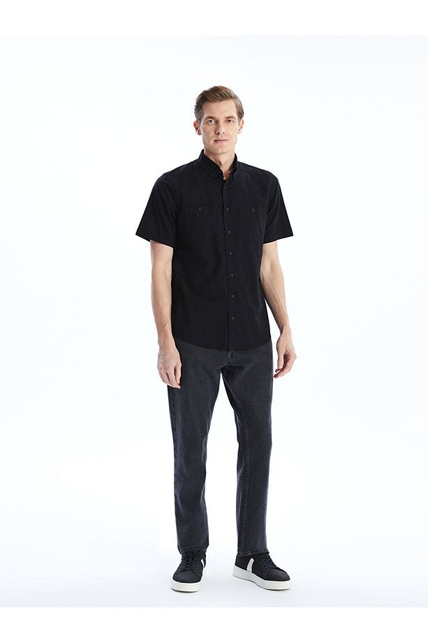 LCWAIKIKI Classic Regular Fit Kısa Kollu Poplin Erkek Gömlek - 2