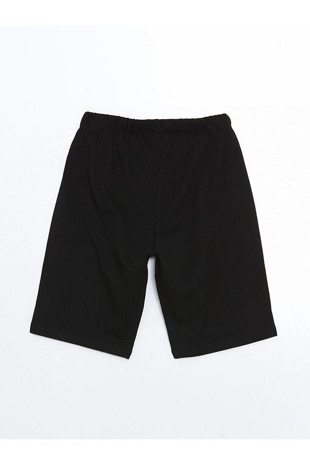 LCW Kids Bisiklet Yaka Erkek Çocuk Şortlu Pijama Takımı - 5