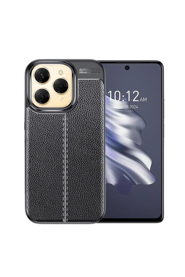 جراب سيليكون متوافق مع Tecno Spark 20، غطاء جلدي ممتص للصدمات وضبط تلقائي للصورة