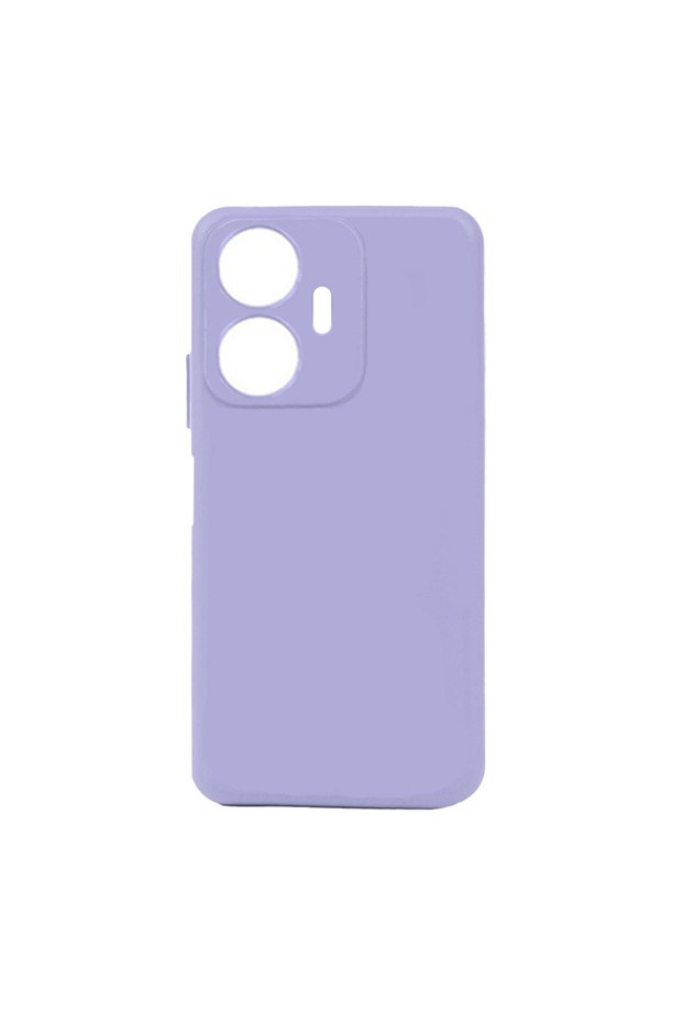 Realme C55 Case Soft Smooth Soft Silicone Cover Piping - Lilac