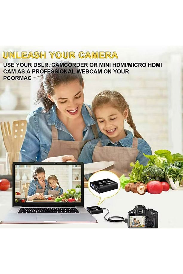 MF-CC12 HDMI USB Video Capture Card 1080P (Monitör Çıkışlı) - 4
