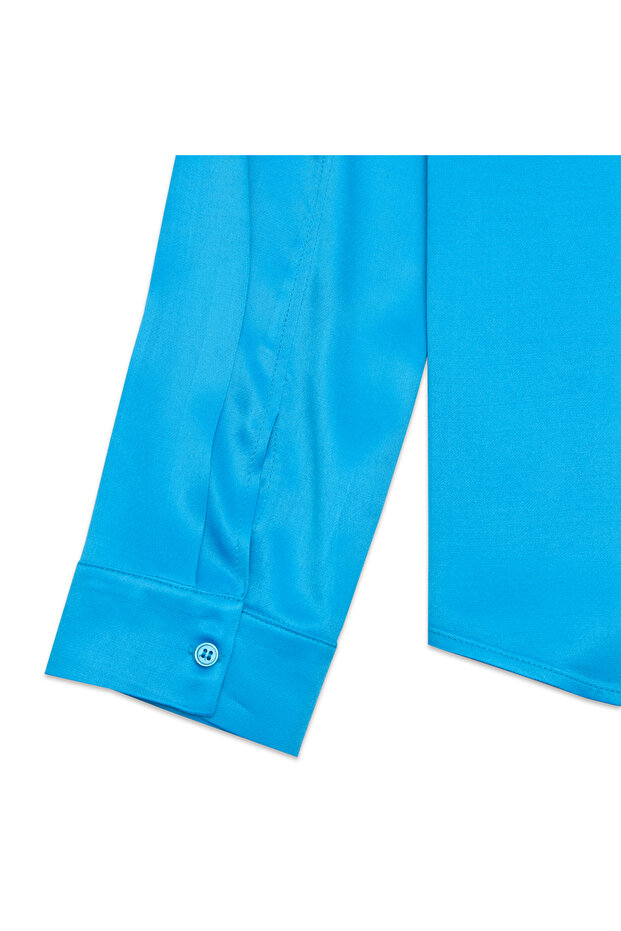 - Saten Krep Basic Gömlek - 5