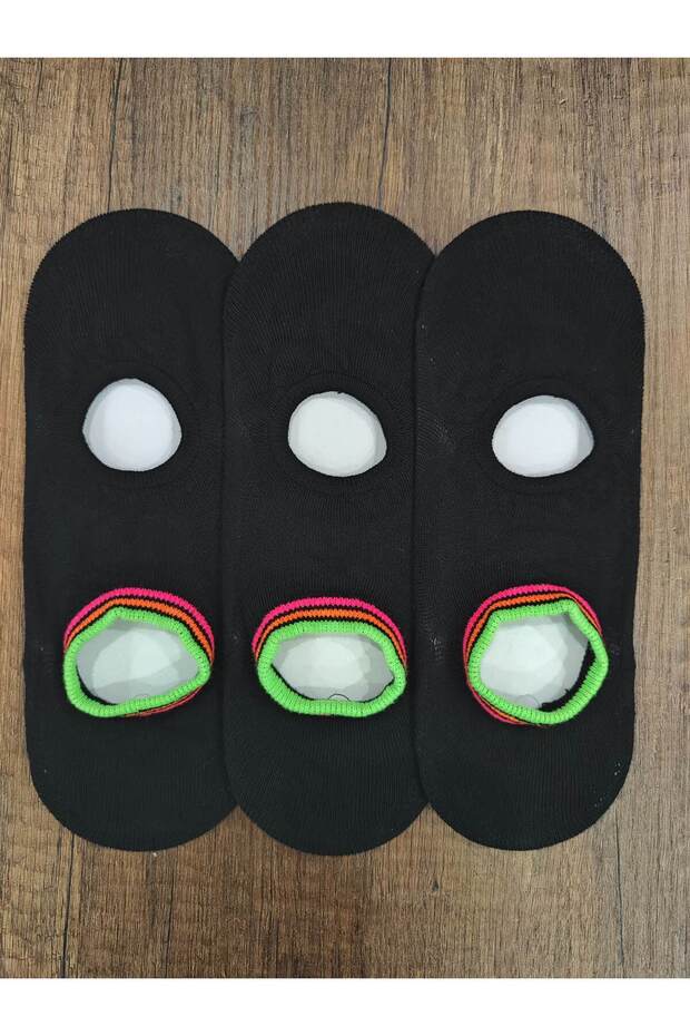 Women's 3 Pairs of Yogo Plates Socks with Special Printed Non-Slip Silicone Printed Bottoms