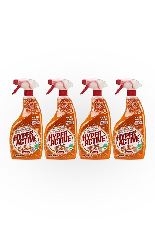 Hyper Active Mutfak Temizleyici Sprey - 4`lü Paket - 1