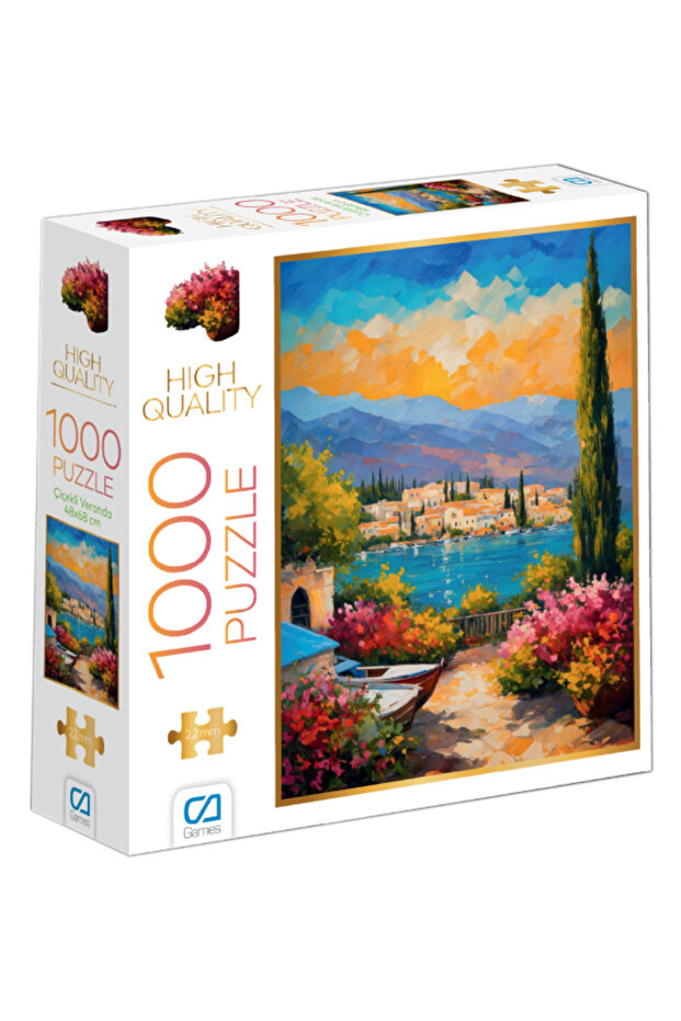 C&A Games Floral Patio 1000 Piece Puzzle