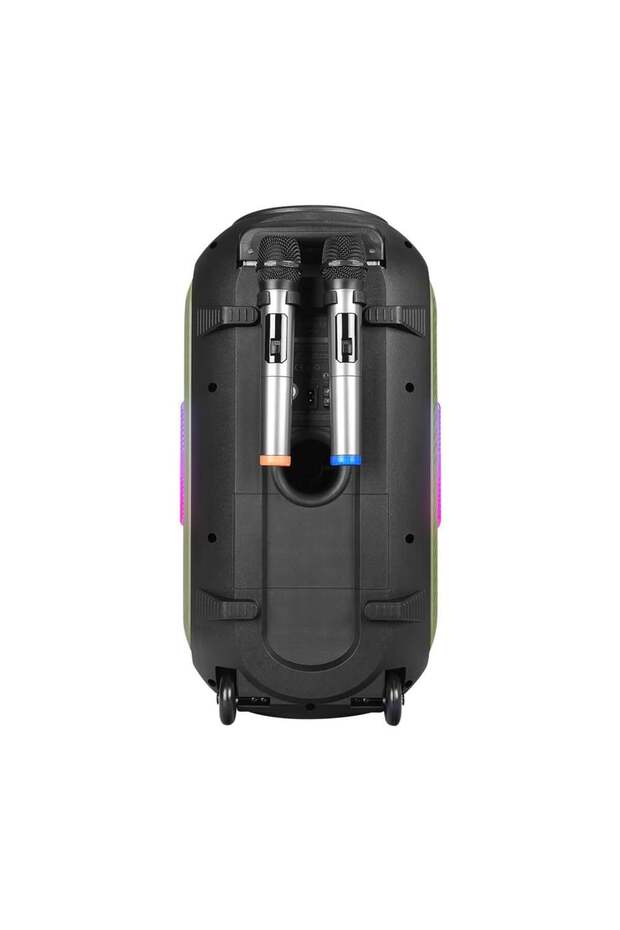 MD-BT125 100W USB/BT/TF/TWS 2 UHF Kablosuz Mikrofonlu Parti Hoparlörü - 5