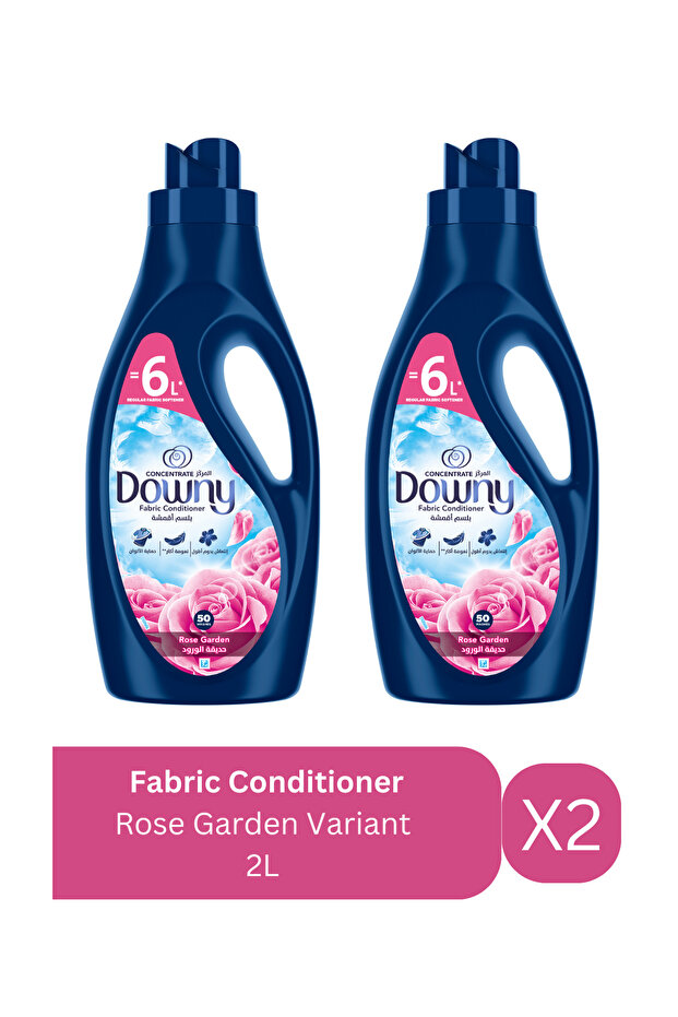Fabric Conditioner | Rose Garden | 2 L x 2 | Softness & Fresh Scent