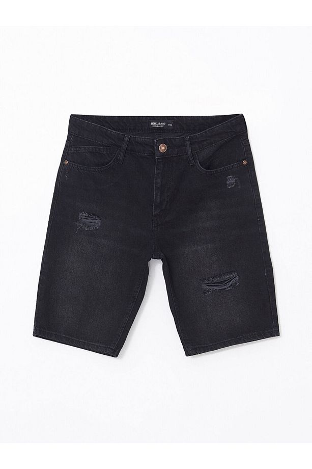 LCW Jeans Standart Kalıp Erkek Jean Şort - 5