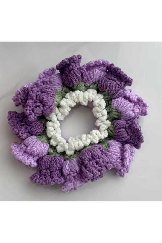Elegant Elegance with Buckle Tulip Handmade 100% Cotton Niche Trend Rubber Bun Buckle