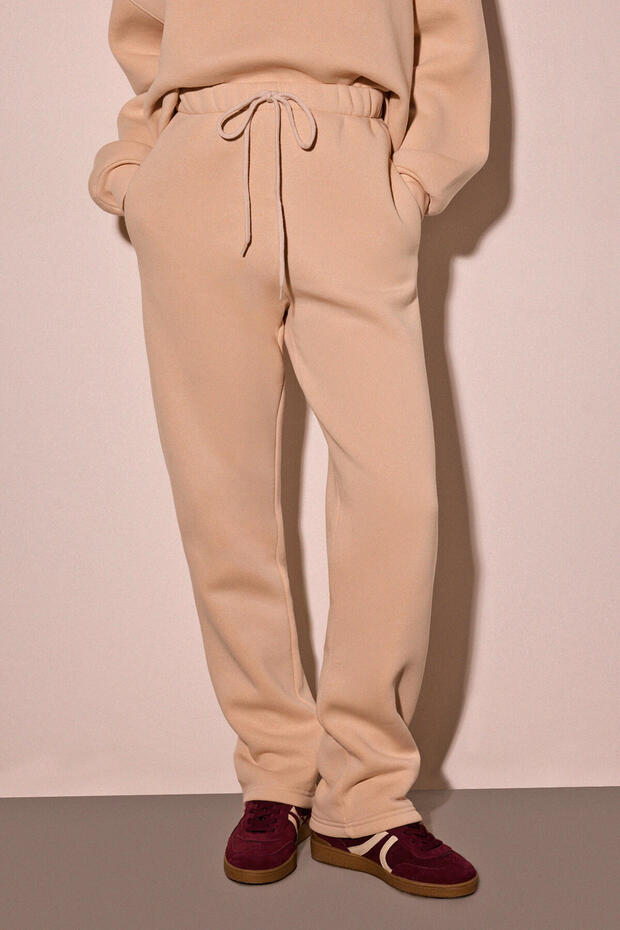 BELİ LASTİKLİ ÖRME PANTOLON - 3