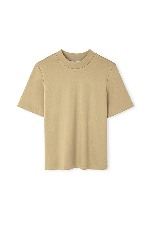 Dik yaka basic tişört - 3