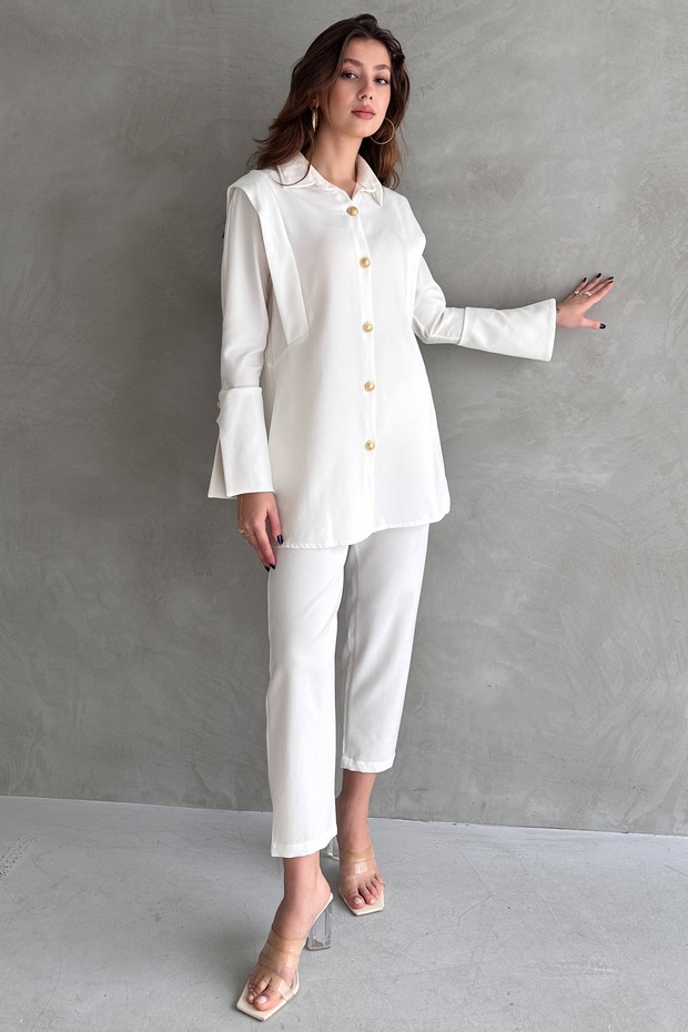 مجموعة مفصلة بأزرار مزدوجة - 2