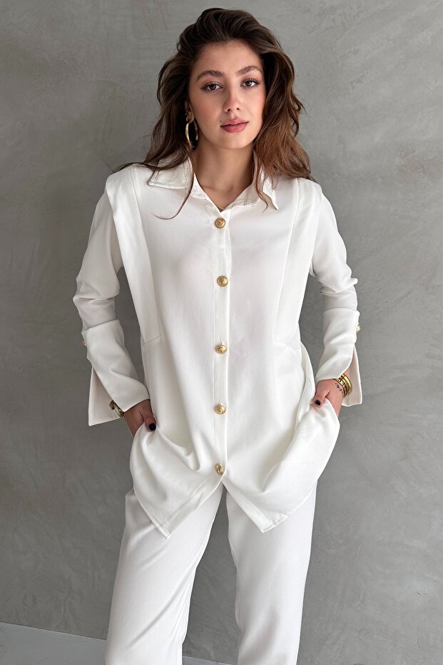 مجموعة مفصلة بأزرار مزدوجة - 3