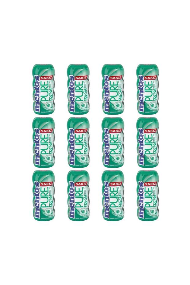 Pure Fresh Green Mint Flavored Dragee Gum 12 Pieces * 30 g