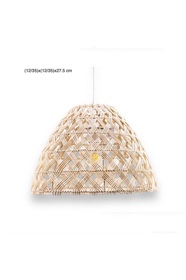 Bambu Avize Iskandinav, Modern, Bohem, Rattan Avize, Aydınlatma - 6