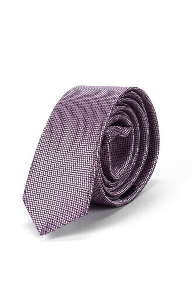 Thin Self-Patterned Men's Tie - 2