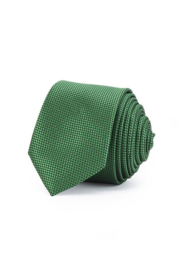 Thin Self-Patterned Men's Tie - 2