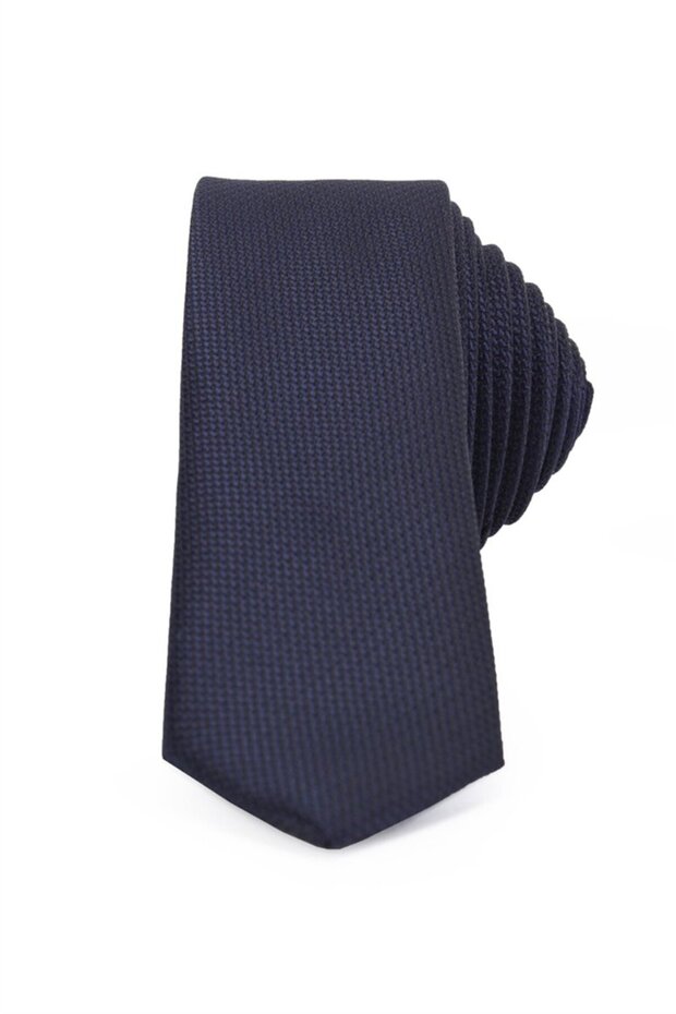 Thin Self-Patterned Men's Tie - 1
