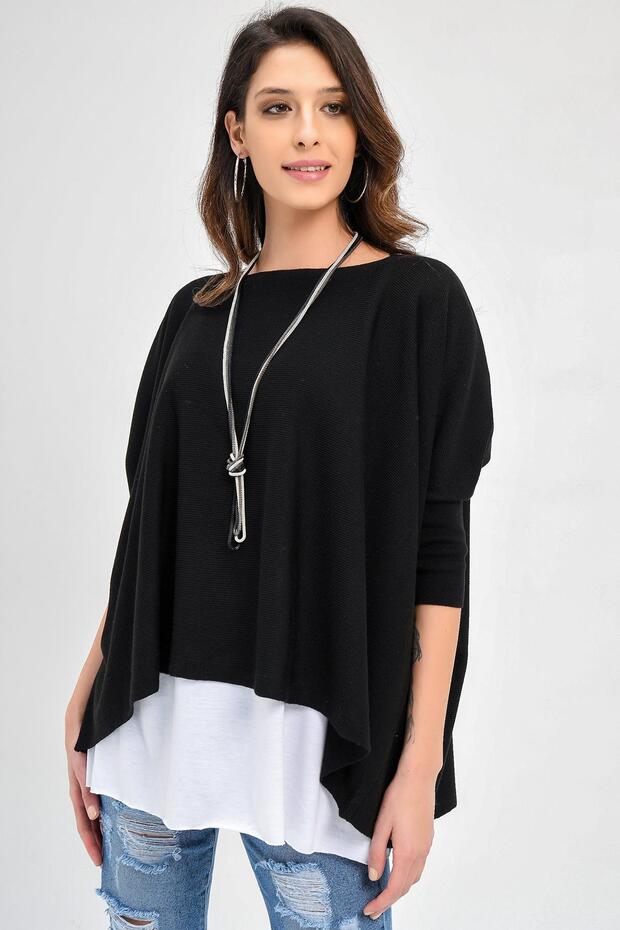 Kadın Triko Panço 20w104 - 3