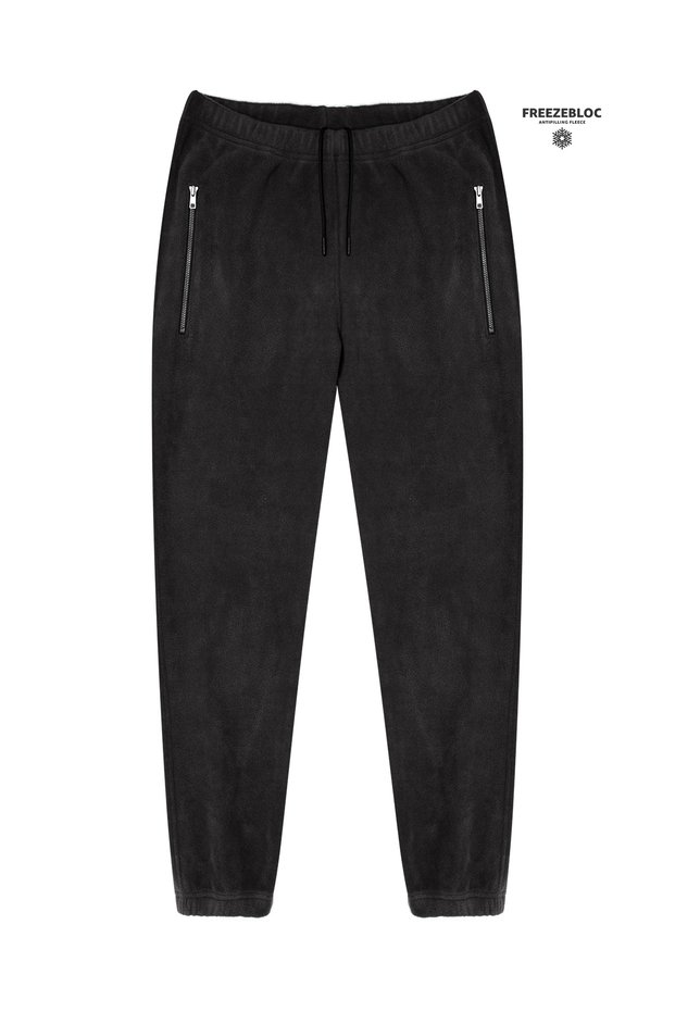 Men's Patagonia Regular Waist Leg Elastic Jogger Fleece Pants Dark Gray