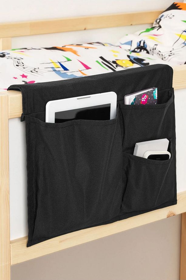 Karyola Asılabilir Organizer Cep Düzenleyici 39x30cm Siyah DG070 - 3