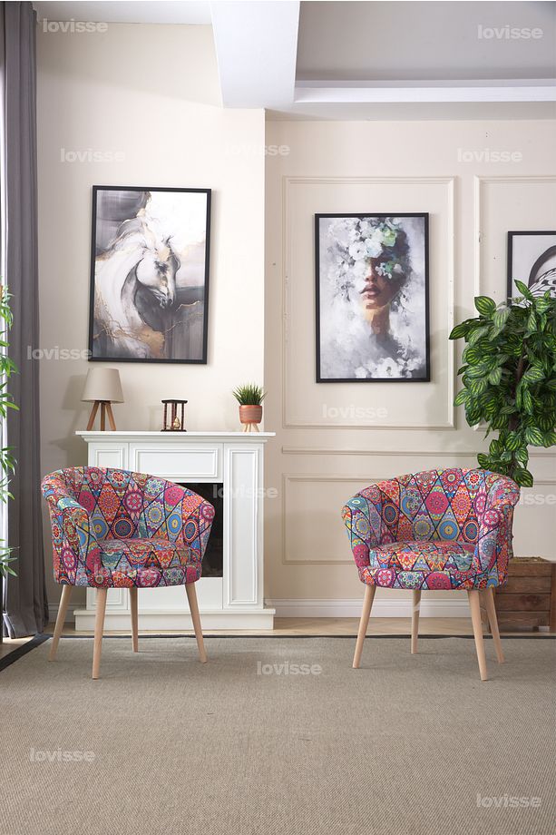Milano Berjer Set - 2 Adet, Tekli Koltuk, Ofis, Balkon, Bekleme, Çay Seti, Lobi - 2