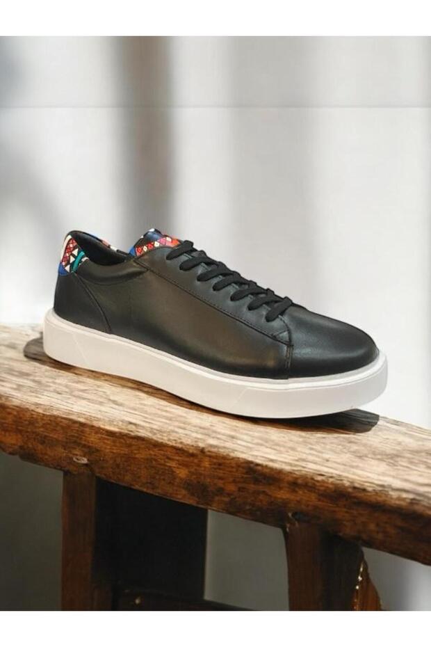 Men's Genuine Leather Eva Sole Lace-Up Soft Comfortable Stylish and Elegant Design Sports Sneaker