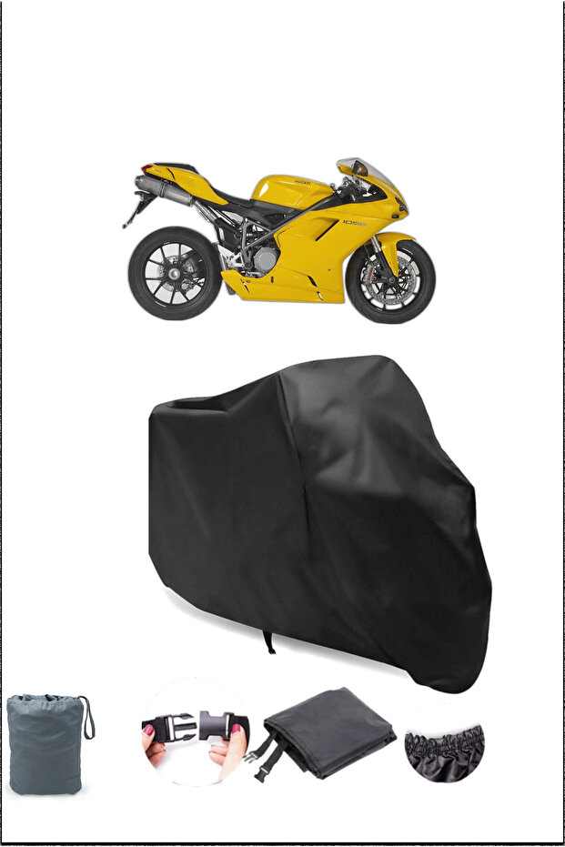 Black Ducati 1098 Waterproof Durable Motorcycle Cover