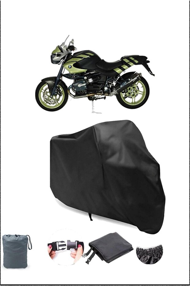 BLACK BMW R 1150 R WATERPROOF DURABLE MOTORCYCLE COVER