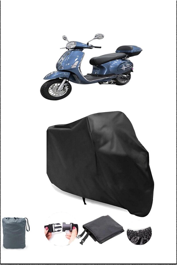 Black King Motor Rana Waterproof Durable Motorcycle Cover