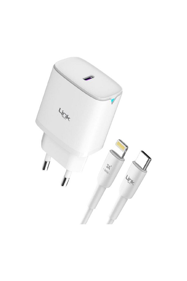 Link Tech C313 Safe Tip-c Lightning Kablolu 30w Hızlı Şarj Cihazı - 2