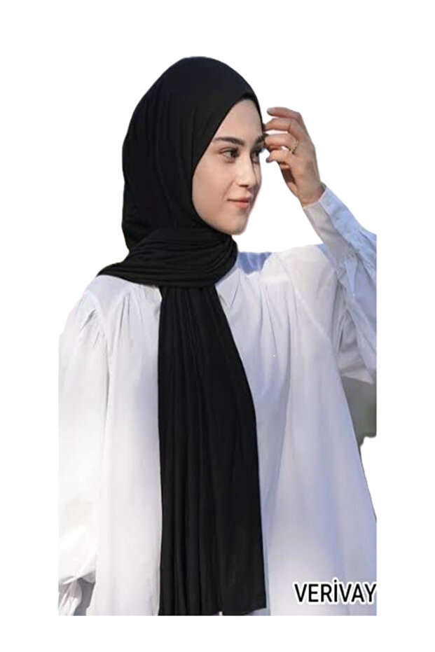 شال أسود من القطن الممشط - خياطة خاصة، لا تظهر داخلية، لا تعرق، مريح للغاية
