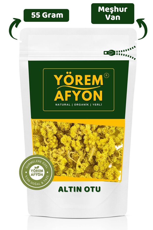 Intestinal-Friendly Golden Grass, Mayasıl Herb, Spleen Herb {Helichrysum Arenarium} from Van Yore | 55Gr.